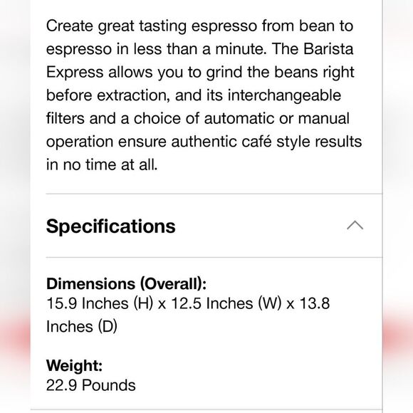 Breville Stainless Steel Barista Express Espresso Machine - Picture 13 of 16